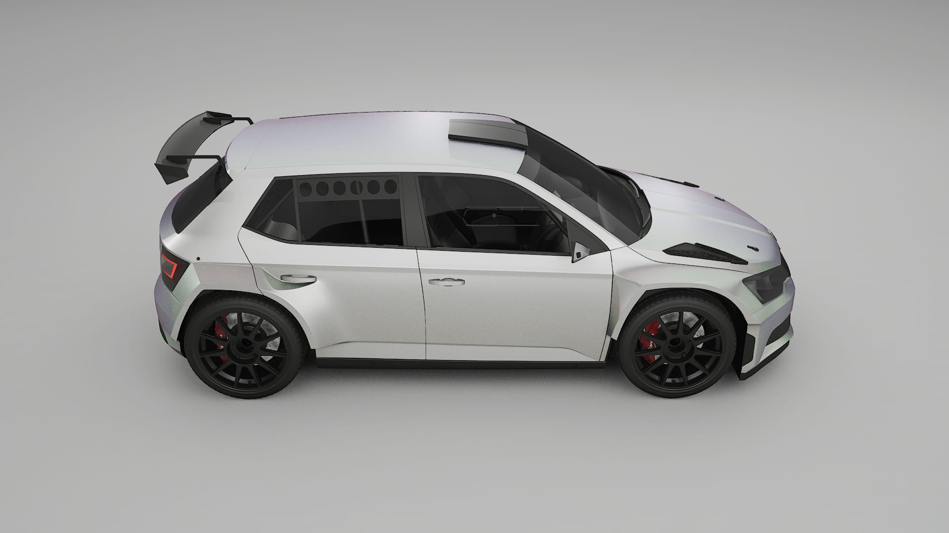 Škoda Fabia R5 6V Filme de Proteção de Pintura TPU | NEBULA PPF de Mudança de Cor – Kit Completo Pré-Cortado
