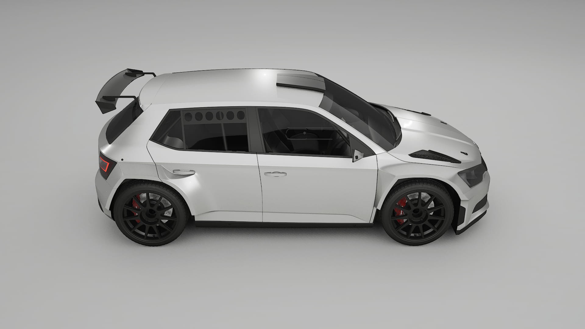 Škoda Fabia R5 6V Filme de Proteção de Pintura TPU | OPAL PPF de Mudança de Cor – Kit Completo Pré-Cortado