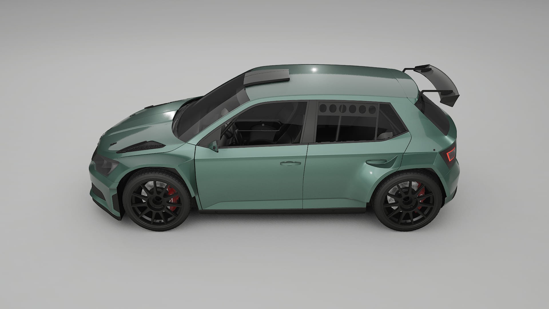 Škoda Fabia R5 6V Filme de Proteção de Pintura TPU | EVERGREEN PPF de Mudança de Cor – Kit Completo Pré-Cortado
