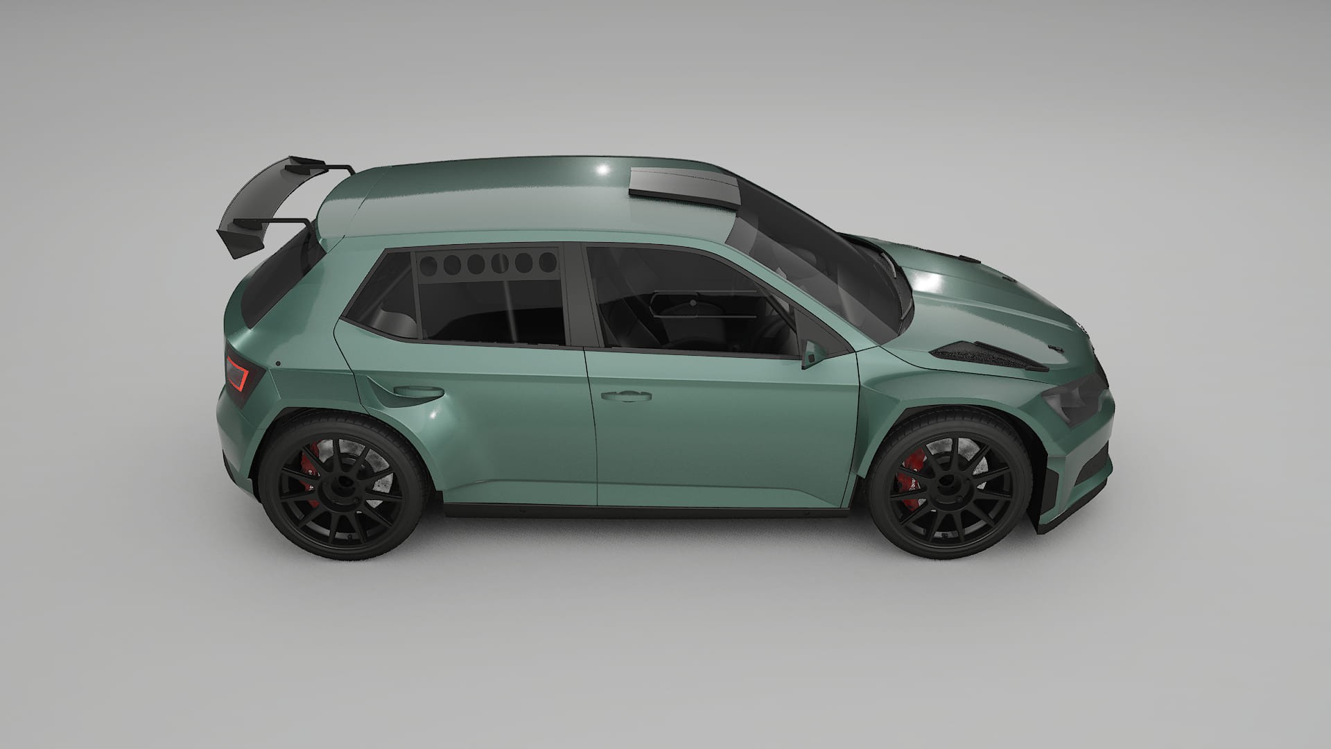 Škoda Fabia R5 6V Filme de Proteção de Pintura TPU | EVERGREEN PPF de Mudança de Cor – Kit Completo Pré-Cortado