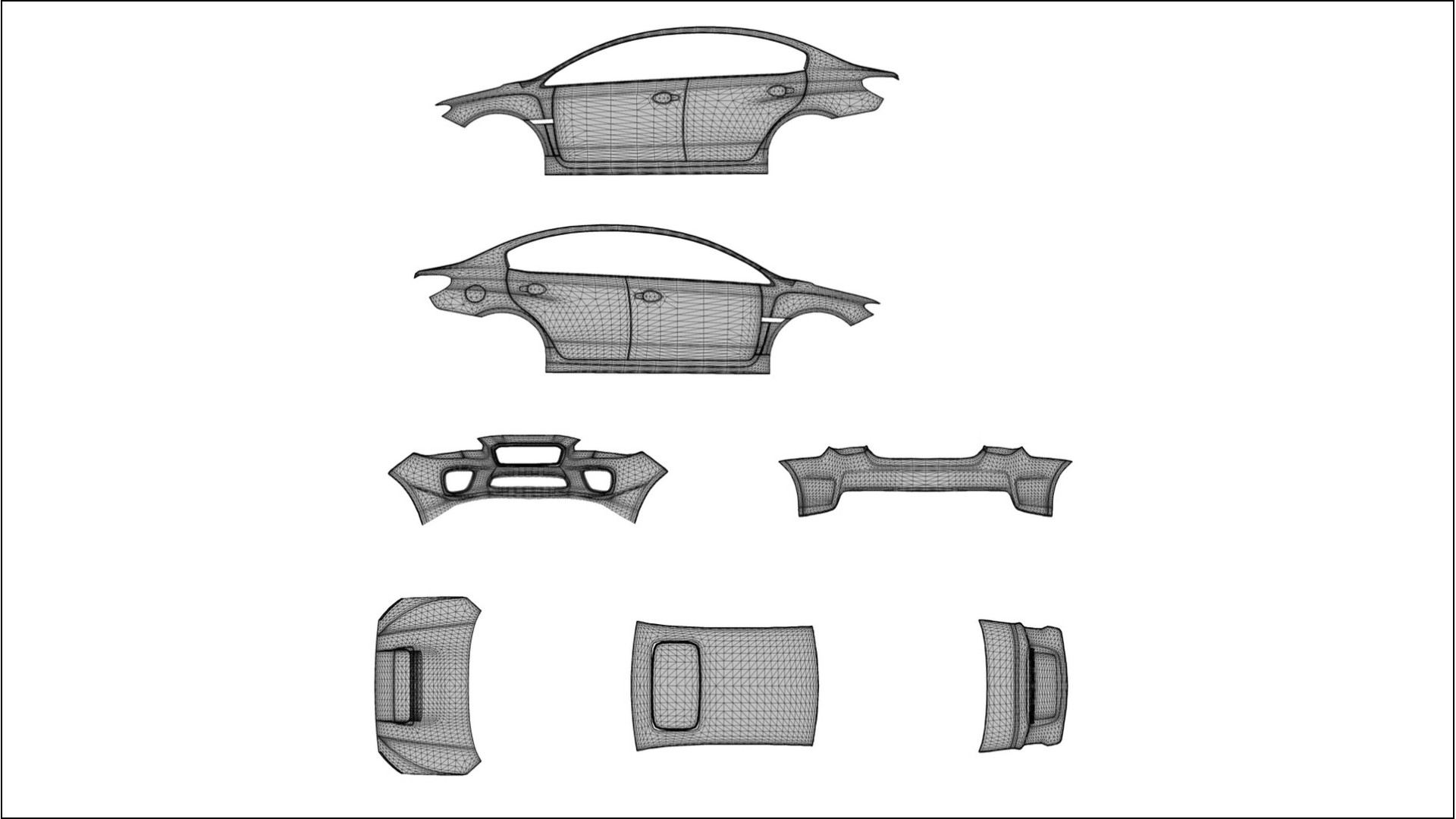 Subaru Impreza WRX Sti VA prefacelift pre LCI Filme de Proteção de Pintura TPU | FROST PPF de Mudança de Cor – Kit Completo 2