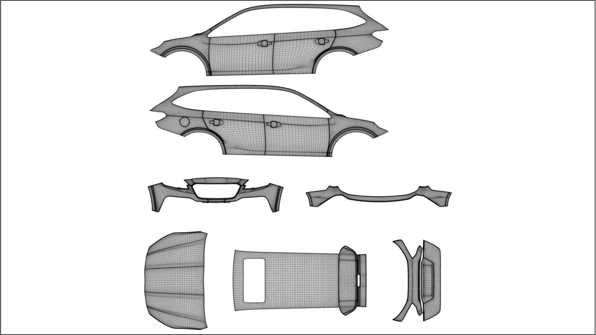 Subaru Outback VI BS prefacelift pre LCI Filme de ProteÃ§Ã£o de Pintura TPU | CINDER PPF de MudanÃ§a de Cor â€“ Kit Completo PrÃ 2
