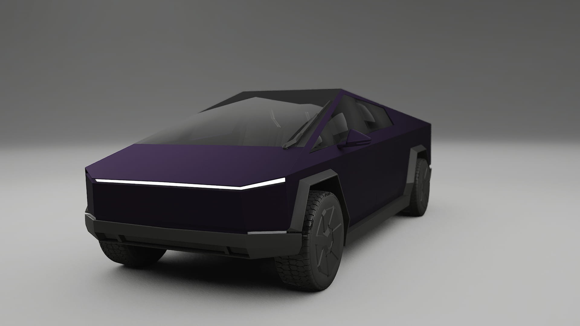 Tesla Cybertruck Filme de Proteção de Pintura TPU | VIOLET PPF de Mudança de Cor – Kit Completo Pré-Cortado