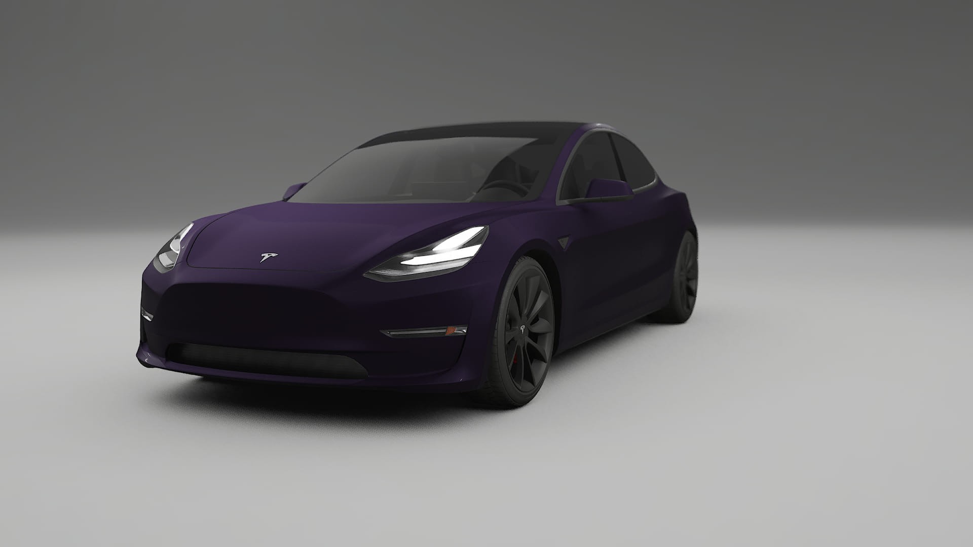 Tesla Model3 Filme de Proteção de Pintura TPU | VIOLET PPF de Mudança de Cor – Kit Completo Pré-Cortado