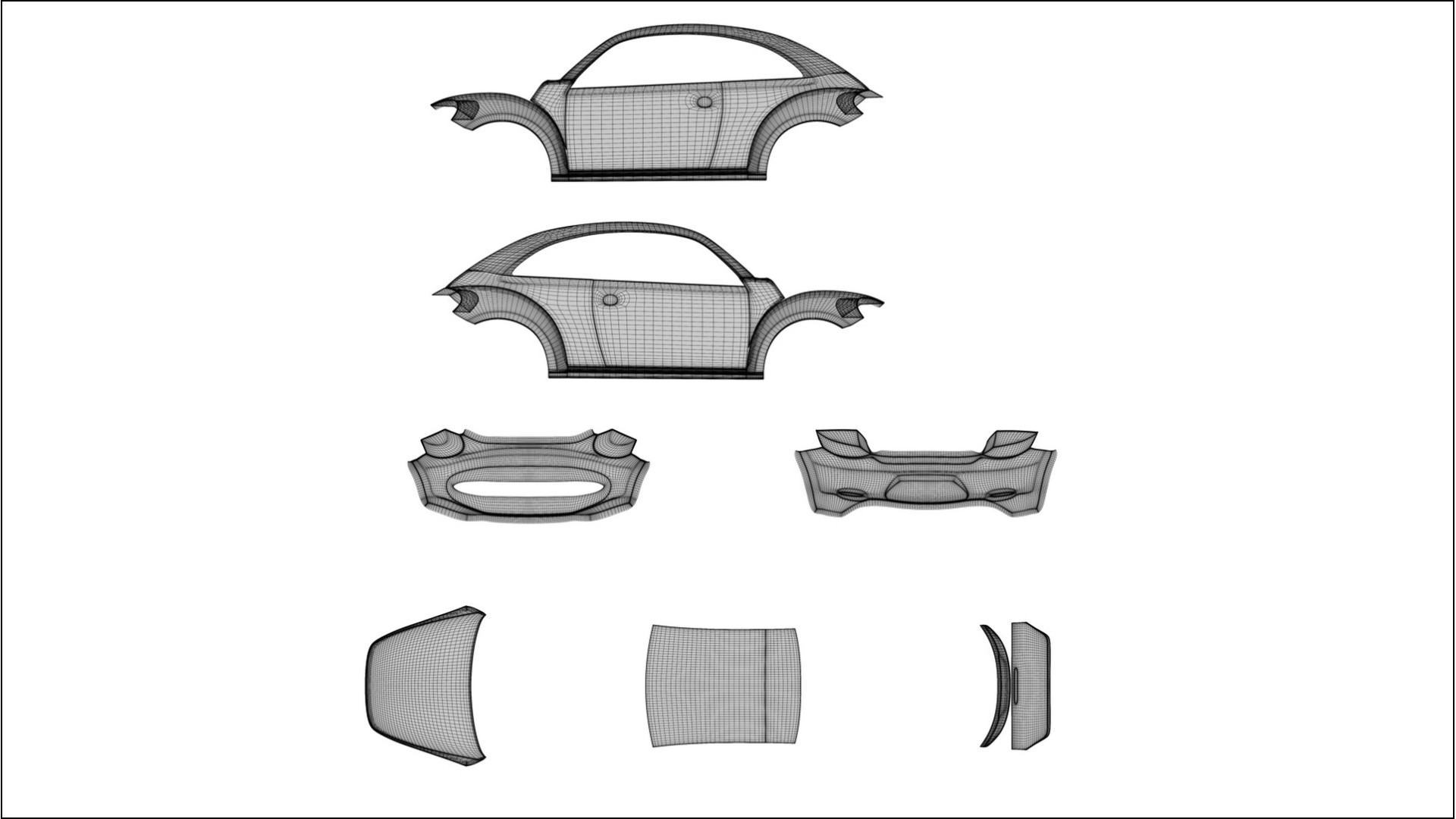 VW Beetle A5 prefacelift pre LCI Filme de Proteção de Pintura TPU | DUSTY PPF de Mudança de Cor – Kit Completo Pré-Cortado 2