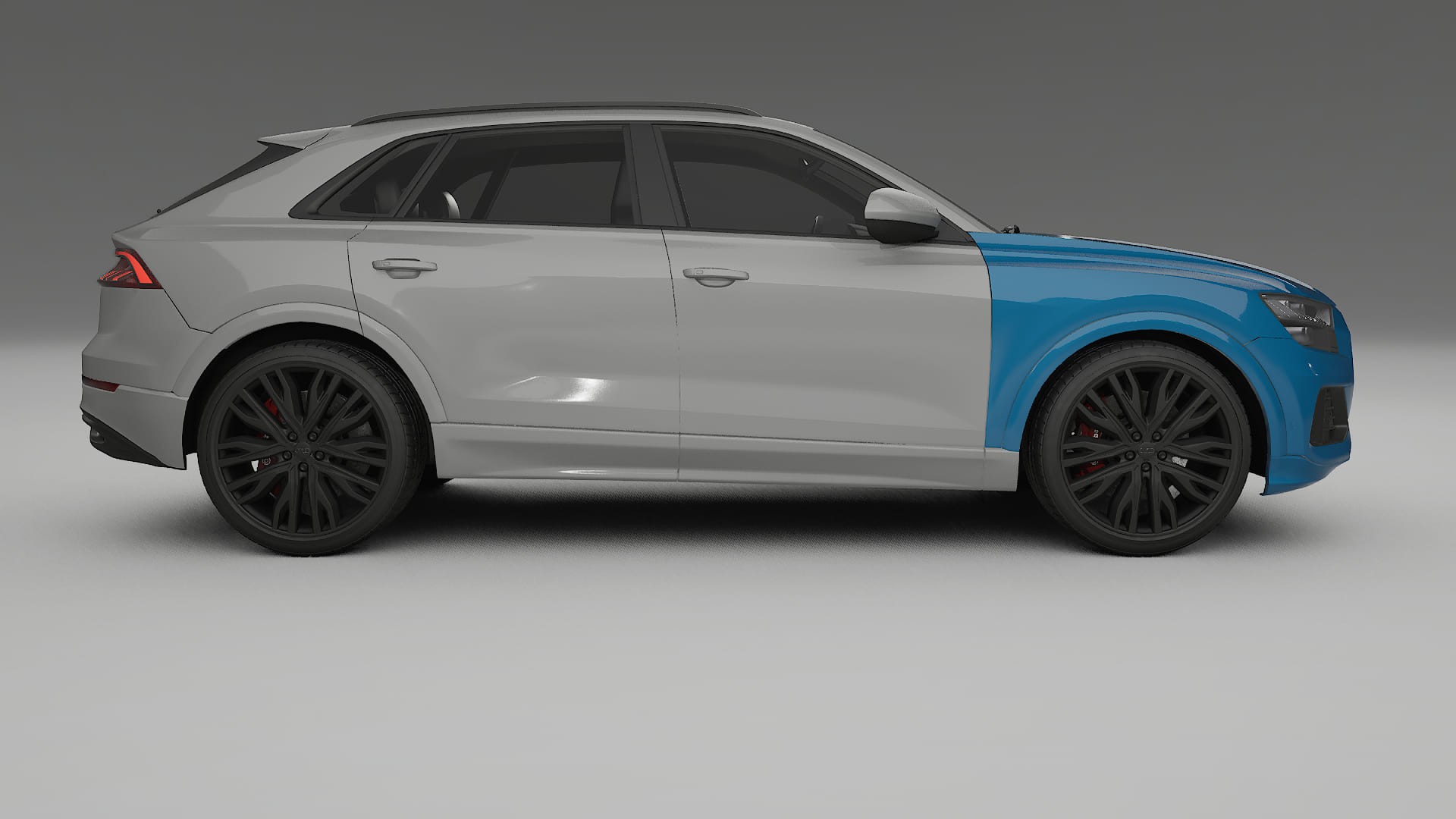 Película de Proteção de Pintura Audi Q8 F1 prefacelift pre-LCI | CrystalGuard TPU Transparente PPF Kit de Proteção Frontal 2