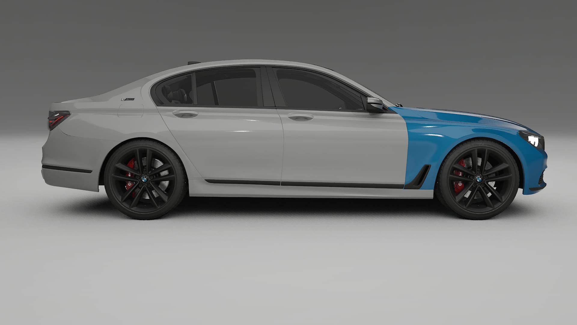 Película de Proteção de Pintura BMW 7 G11 G12 facelift LCI | CrystalGuard TPU Transparente PPF Kit de Proteção Frontal 2