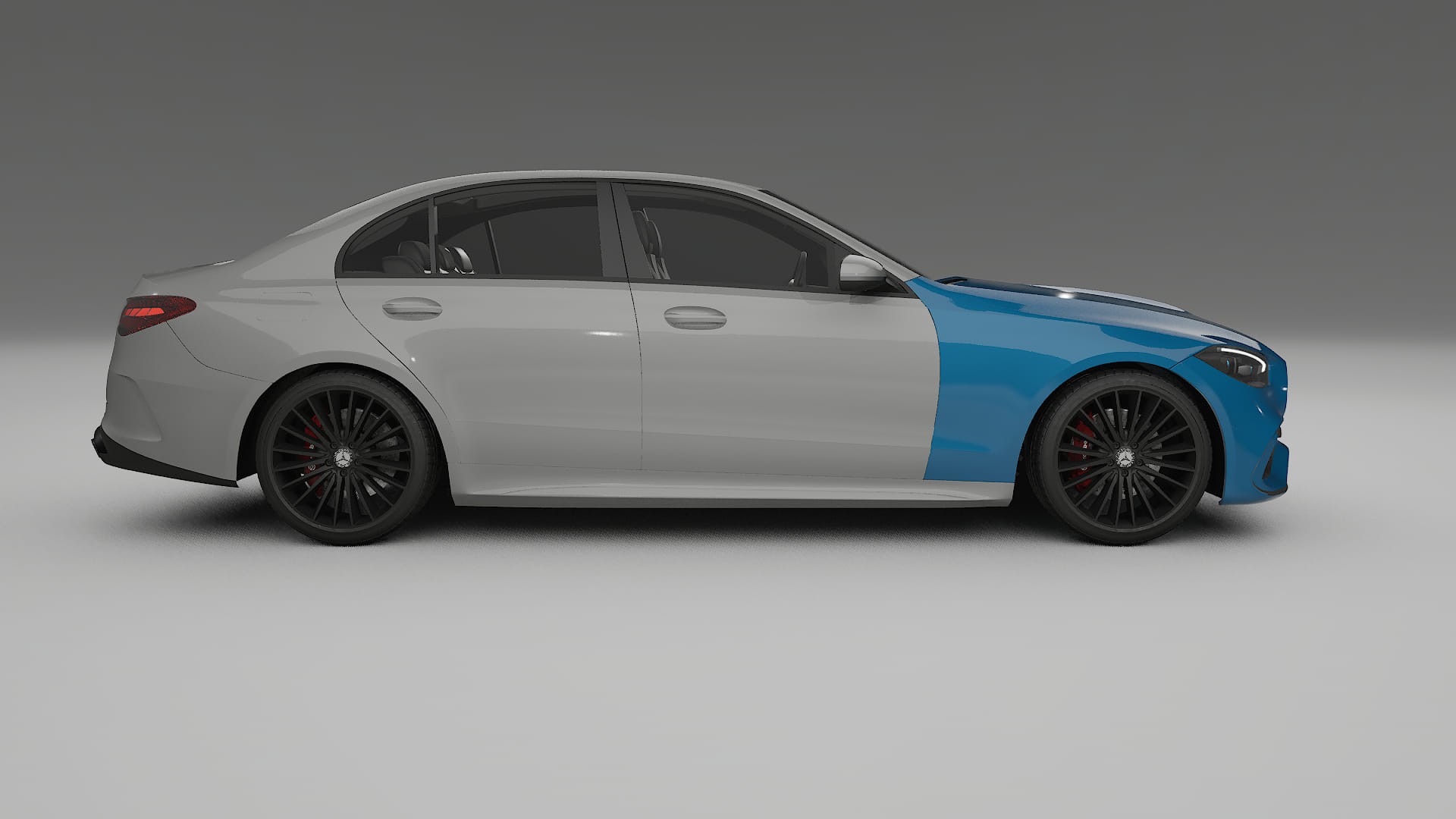 Película de Proteção de Pintura Mercedes C-Class W206 | CrystalGuard TPU Transparente PPF Kit de Proteção Frontal 2