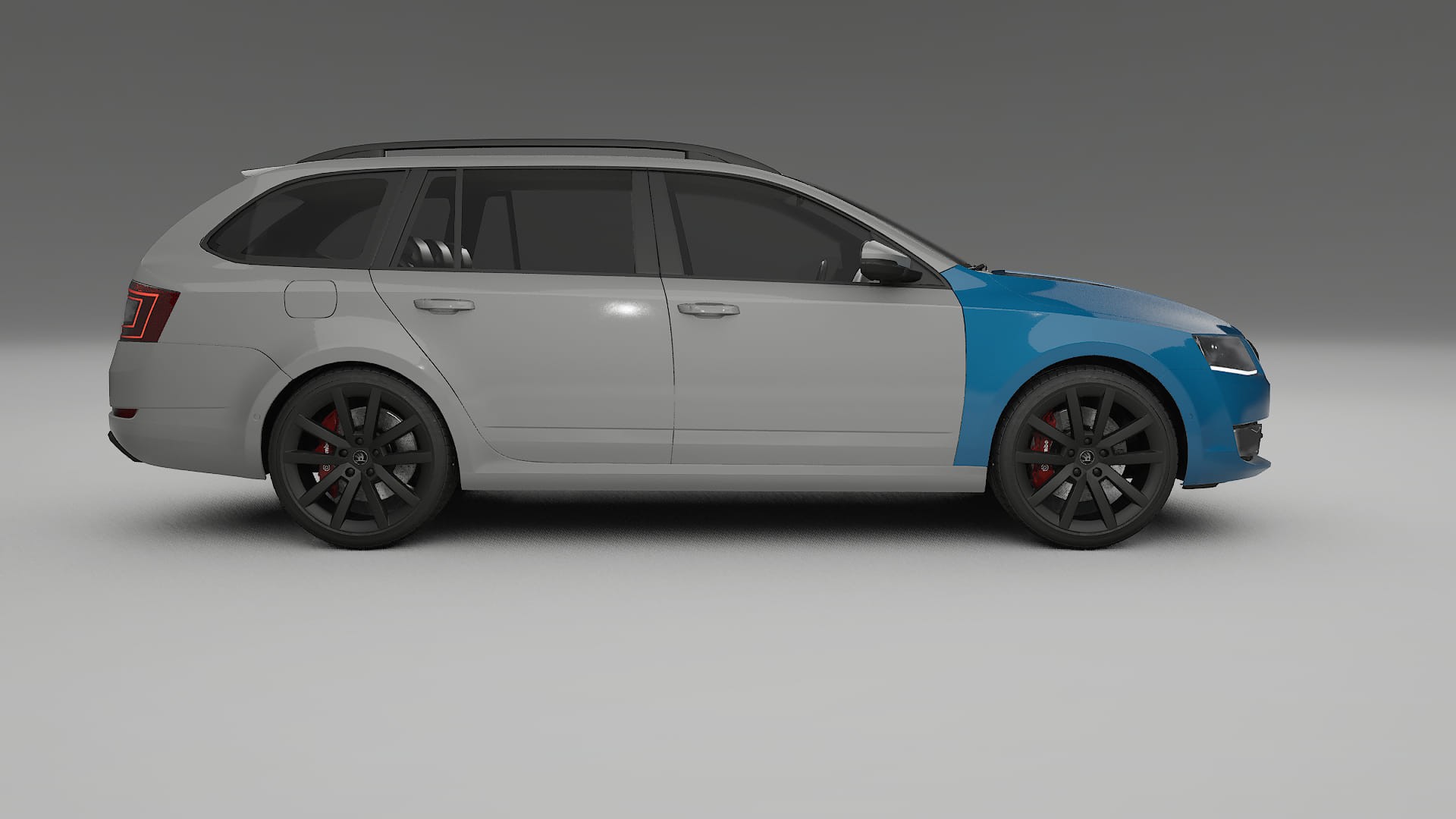 Película de Proteção de Pintura Škoda Octavia combi 5E | CrystalGuard TPU Transparente PPF Kit de Proteção Frontal 2